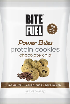 Chocolate Chip Power Bites Protein Cookies, Chocolate Chip