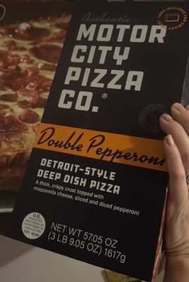 Double Pepperoni Topped Edge To Edge With Mozzarella Cheese, Sliced And Diced Pepperoni Detroit-Style Deep Dish Pizza, Double Pepperoni
