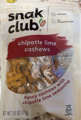 Chipotle Lime Cashews, Chipotle Lime