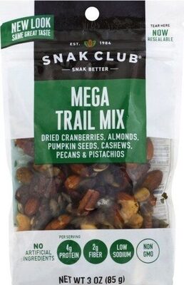 Mega Trail Mix, Dried Cranberries, Almonds, Pumpkin Seeds, Cashews, Pecans & Pistachios