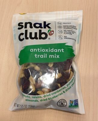 Peanuts, Raisins, Dried Cranberries, Pumpkin Seeds, Almonds, Dried Blueberries & Dried Cherries Antioxidant Trail Mix, Peanuts, Raisins, Dried Cranberries, Pumpkin Seeds, Almonds, Dried Blueberries & Dried Cherries