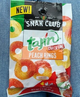 Mild Chili & Lime Flavored Peach Rings, Mild Chili & Lime