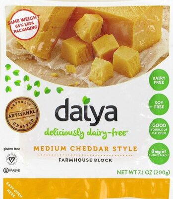 Medium Cheddar Style Block, Medium Cheddar Style