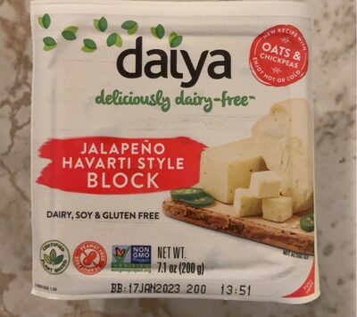 Jalapeno Havarti Style Block, Jalapeno Havarti Style