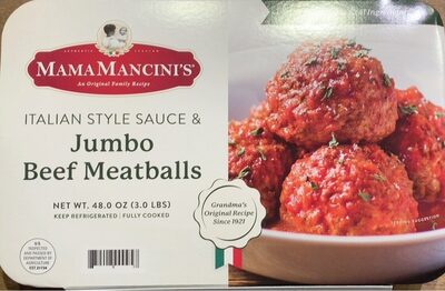 Italian Style Sauce & Jumbo Beef Meatballs, Italian Style