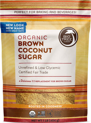 Brown Organic Coconut Sugar, Brown