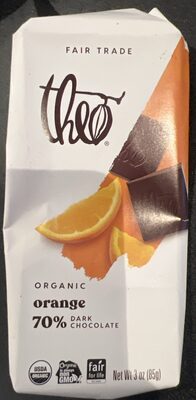 Theo, Dark Chocolate, Orange, Orange
