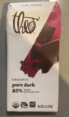 Pure Dark Organic 85% Dark Chocolate, Pure Dark
