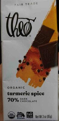 Turmeric Spice 70% Dark Chocolate, Turmeric Spice