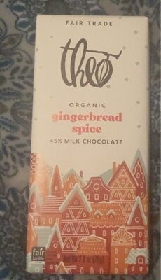 Gingerbread Spice Organic 45% Milk Chocolate, Gingerbread Spice