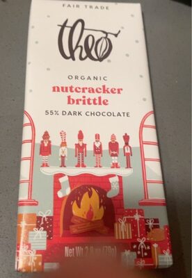 Nutcracker Brittle Organic 55% Dark Chocolate, Nutcracker Brittle