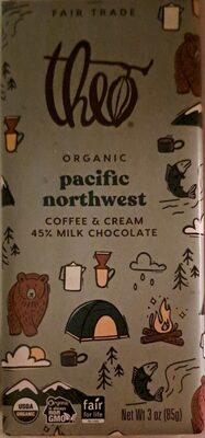Pacific Northwest Organic Coffee & Cream 45% Milk Chocolate, Pacific Northwest