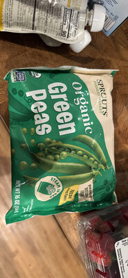 Green Organic Peas, Green