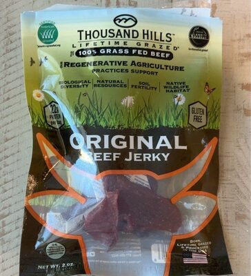 Original Grass Fed Beef Jerky, Original