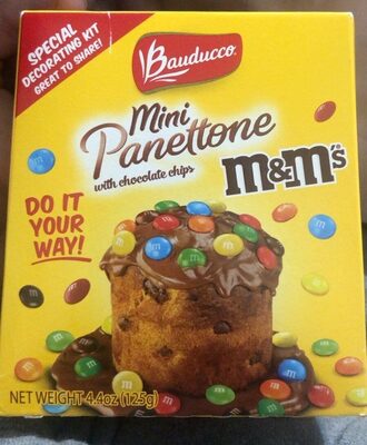 Chocolate Chips M&M's Decorating Kit Mini Panettone