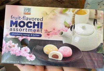 Mochi Strawberry, Mango & Lychee Fruit-Flavored Assortment, Mochi