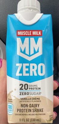Zero Protein 20 Grams Shake, Vanilla Creme, Vanilla Creme