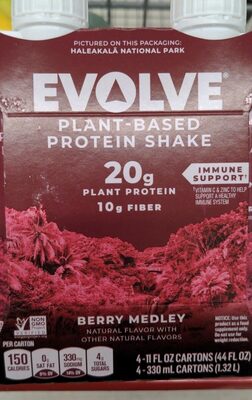 Plant-Based Protein Shake, Berry Medley, Berry Medley