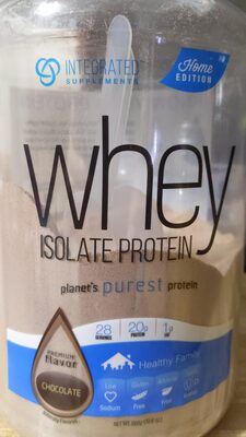 Chocolate Premium Flavor Whey Isolate Protein, Chocolate