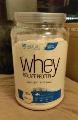 Vanilla Whey Isolate Protein, Vanilla