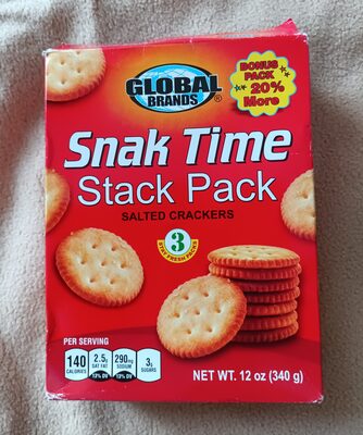 Salted Snak Time Stack Pack Crackers, Salted