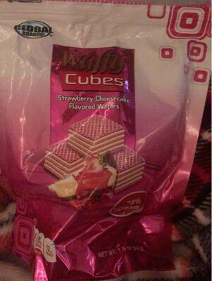 Strawberry Cheesecake Flavored Wafers Cubes, Strawberry Cheesecake