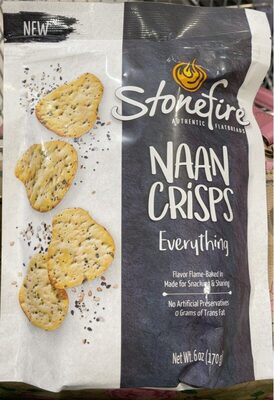 Stonefire Everything Naan Crisps, 6 Oz