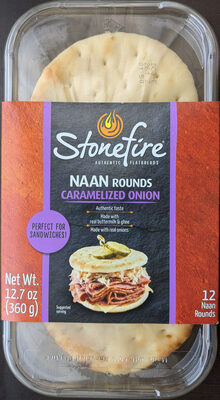 Rounds Caramelized Onion Naan, Caramelized Onion