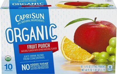 Fruit Punch Organic Juice Drink Blend From Concentrate, Fruit Punch