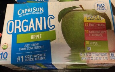Organic Apple Juice Drink From Concentrate, Apple