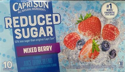 Mixed Berry Reduced Sugar Flavored Juice Drink Blend From Concentrate, Mixed Berry