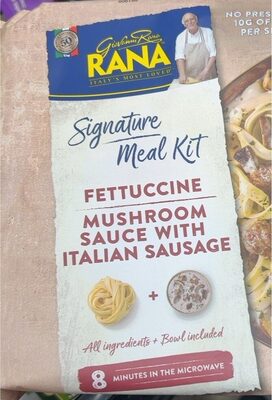 Fettuccine Mushroom Sauce With Italian Sausage Signature Meal Kit