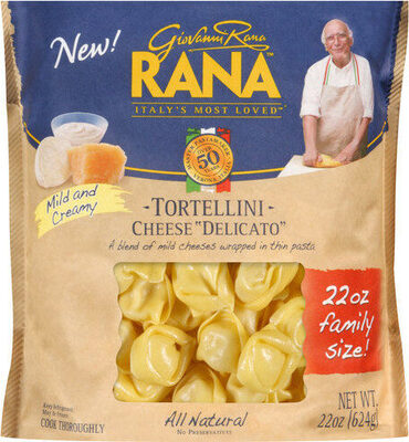 A Blend Of Mild And Creamy Cheeses Wrapped In Thin Pasta, Tortellini, Mild And Creamy