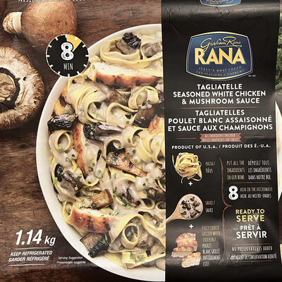Tagliatelle Seasoned White Chicken & Mushroom Sauce