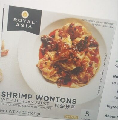 Shrimp Wontons With Szechuan Sauce, Shrimp With Szechuan Sauce