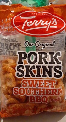 Sweet Southern BBQ Flavored Fried Pork Skins