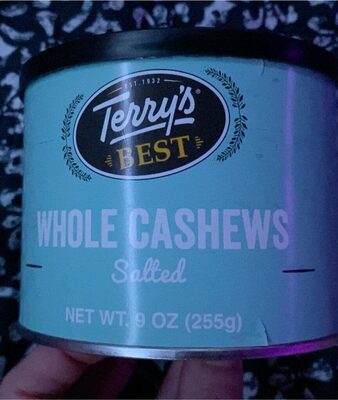 Salted Whole Cashews, Salted