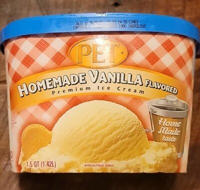 Homemade Vanilla Flavored Premium Ice Cream, Homemade Vanilla