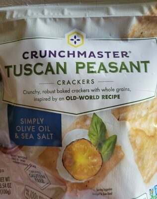 Simply Olive Oil & Sea Salt Tuscan Peasant Crunchy, Robust Baked Crackers, Simply Olive Oil & Sea Salt