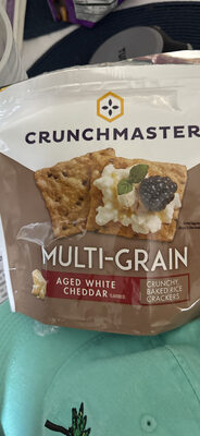 Aged White Cheddar Multi-Grain Crunchy, Baked Rice Crackers, Aged White Cheddar