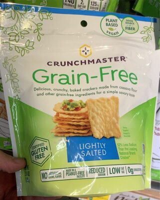 Lightly Salted Grain-Free Crunchy, Baked Crackers, Lightly Salted