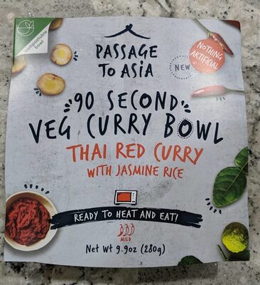Mild Thai Red Curry With Jasmine Rice, Thai Red Curry