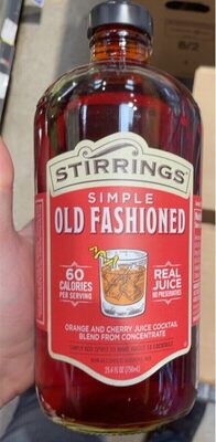 Old Fashioned Orange And Cherry Juice Cocktail Blend From Concentrate, Old Fashioned Orange And Cherry