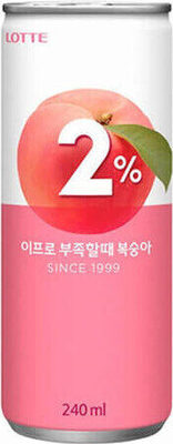Lotte, 2% Refreshing Water, Peach