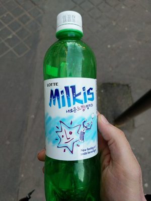 Lotte, Milkis, Refreshing Milk And Yogurt Flavor Soda Beverage, Milk And Yogurt, Milk And Yogurt