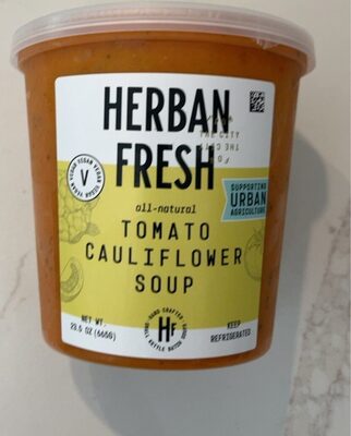 Tomato Cauliflower Soup, Tomato; Cauliflower