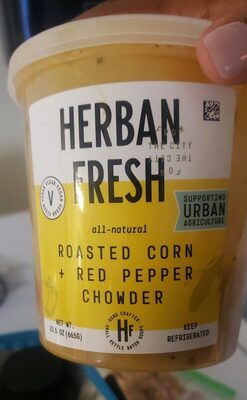 Roasted Corn + Red Pepper Chowder, Corn; Red Pepper