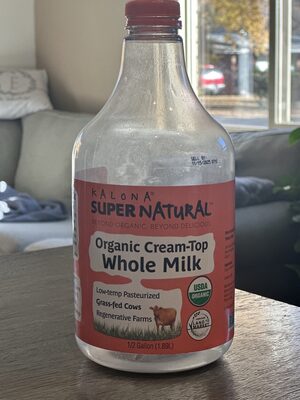 Organic Cream-Top Whole Milk
