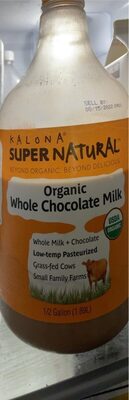 Chocolate Organic Whole Milk, Chocolate