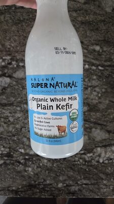 Plain Organic Whole Milk Kefir, Plain